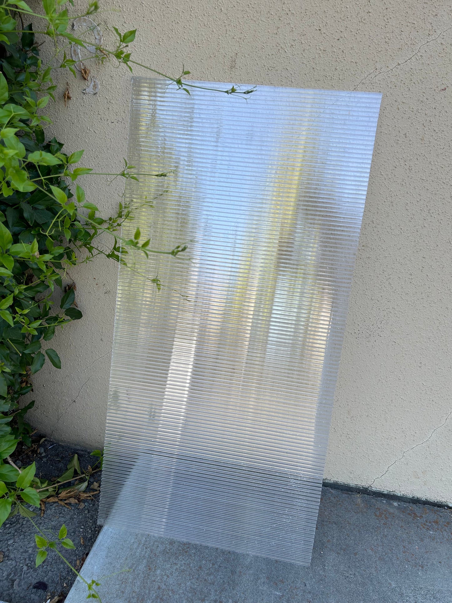 5/16  in. (8 mm) 48 in. x 192 in. Polycarbonate Clear twin-wall hollow sheet