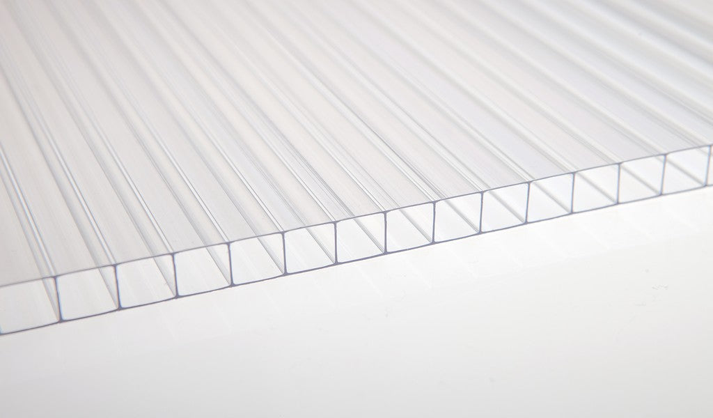 5/16  in. (8 mm) 48 in. x 192 in. Polycarbonate Clear twin-wall hollow sheet