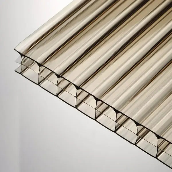 5/8 in. (16 mm) 48 in. x 144 in. Polycarbonate Bronze triple-wall hollow sheet