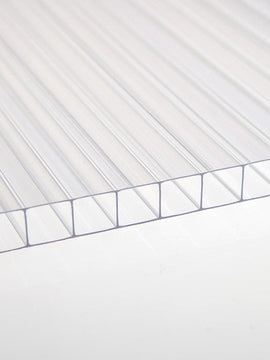 5/16  in. (8 mm) 34.5 in. x 96 in. Polycarbonate Clear twin-wall hollow sheet