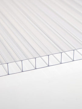 5/16  in. (8 mm) 48 in. x 192 in. Polycarbonate Clear twin-wall hollow sheet