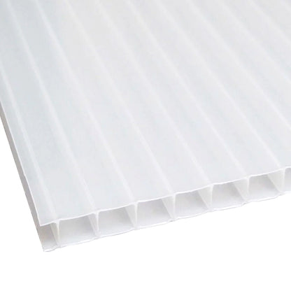 5/16 in. (8 mm) 48 in. x 96 in. Polycarbonate Opal twin-wall hollow sheet
