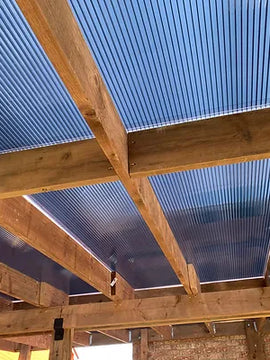5/16  in. (8 mm) 48 in. x 144 in. Polycarbonate Bronze twin-wall hollow sheet