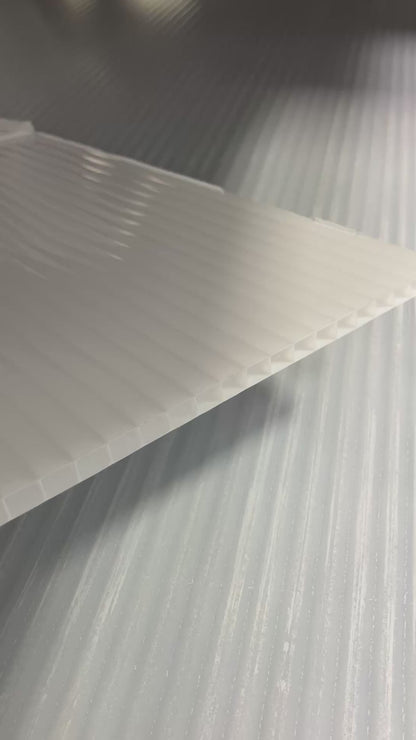 5/16  in. (8 mm) 48 in. x 216 in. Polycarbonate White twin-wall hollow sheet (Copy)